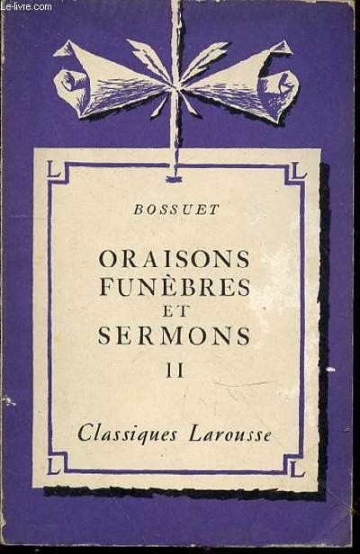Oraisons Funèbres et Sermons - II - Click to enlarge picture.