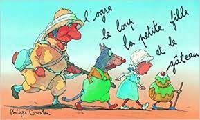 L'ogre, le loup, la petite fille et le gâteau - Click to enlarge picture.