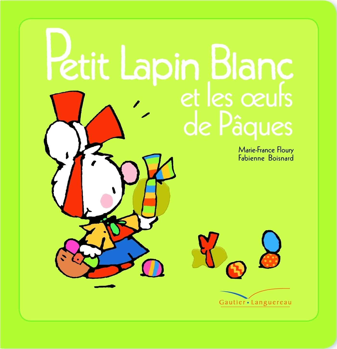 Petit Lapin Blanc et les oeufs de Pâques - Click to enlarge picture.
