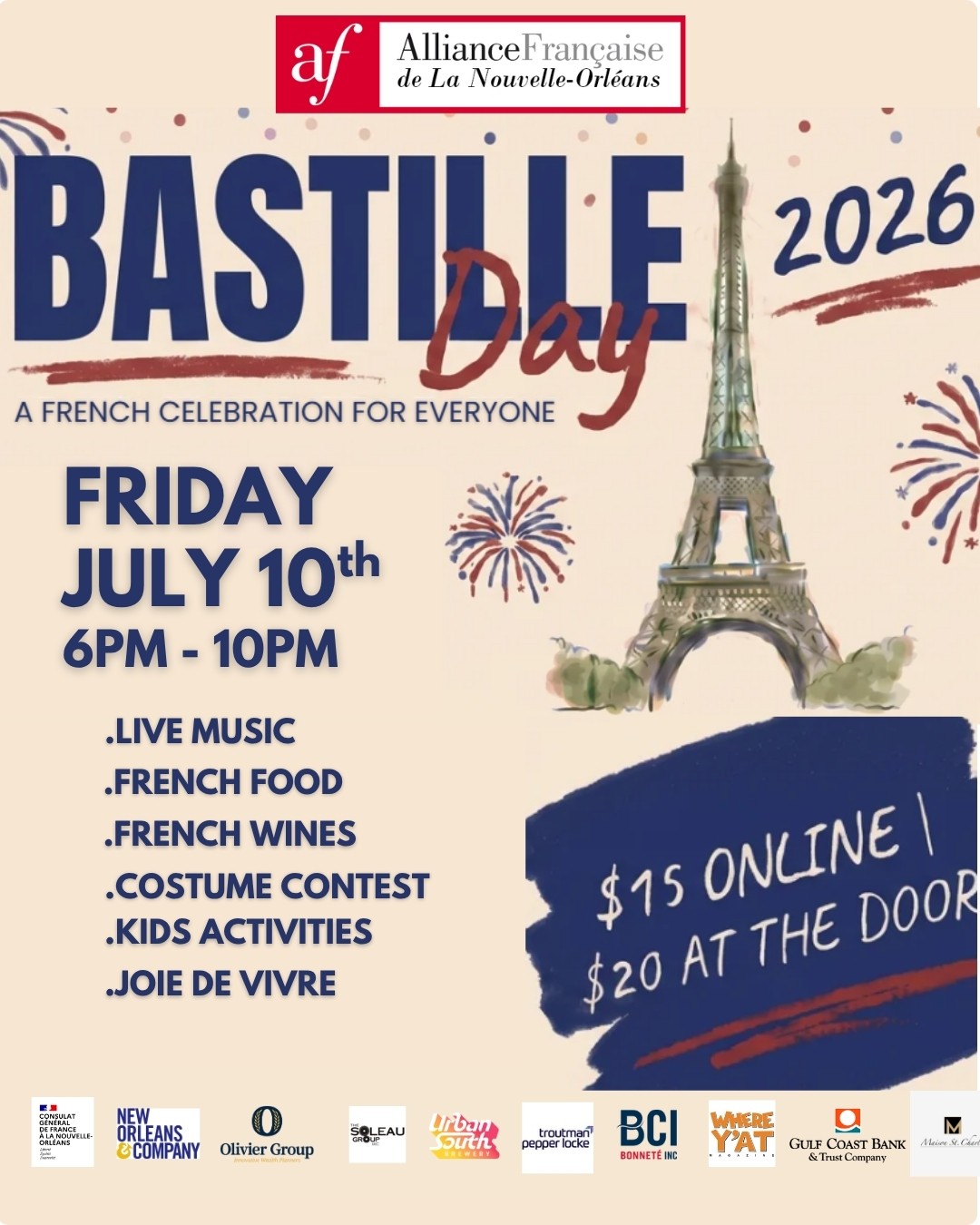 Bastille Day 2026 Advance Ticket