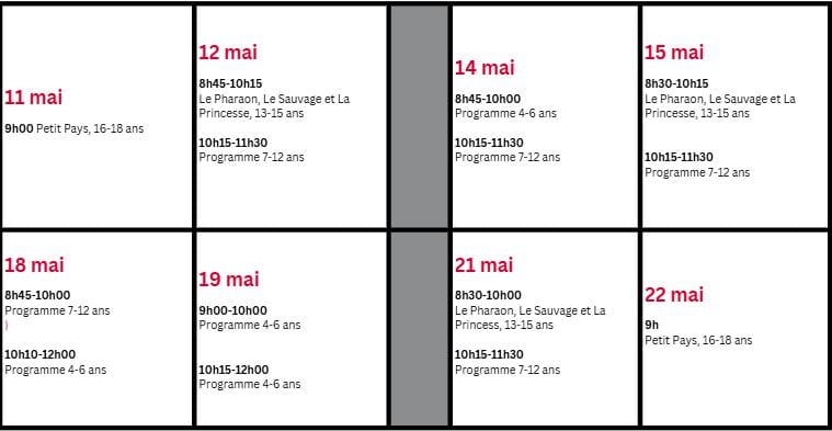 Schedule