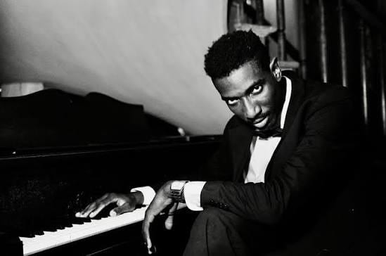 Jazz pianist at the piano