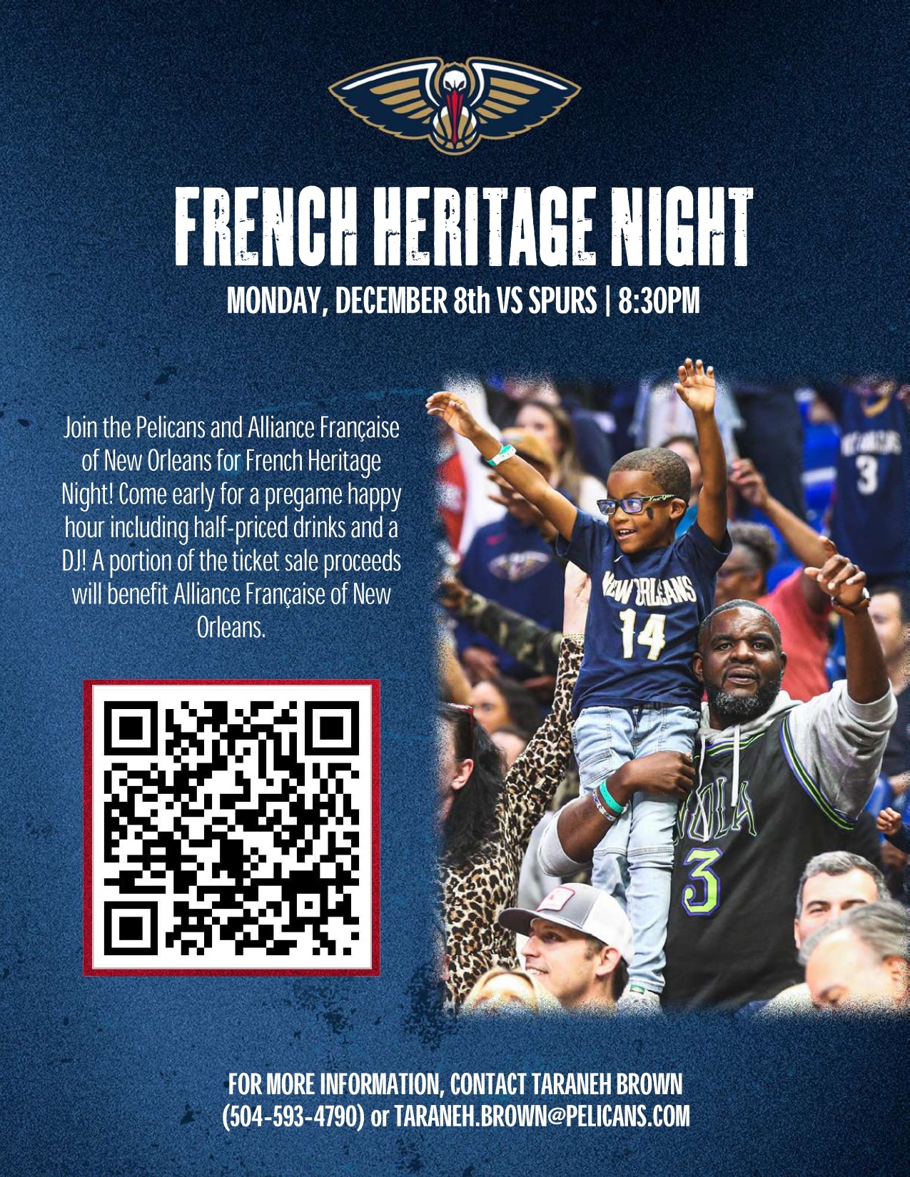 Pelicans x AFNO : French Heritage Night